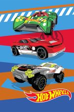 Hot Wheels Fleece Blanket - Epic Race Car Design Matches Bedding
