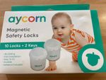 Aycorn Child & Baby Safety Proof Magnetic Cupboard Locks 10 Locks & 2 Keys Fast