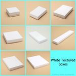 12 x White Large Letter Size Gift Boxes Jewellery Earring Necklace Pendant Boxes