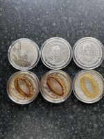 6oz Silver Lord Of The Rings Coins, Inc Sauron, Boromir, Frodo & 3 x 1 oz Ring