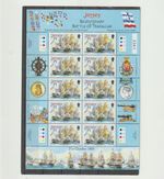 Jersey 2005 SG1251 10v Sheet NHM Trafalgar Bicent-HMS Mars-Capt. Duff was killed