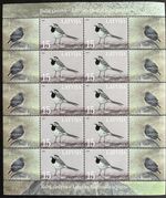 Latvia 2003 bird stamp sheet MNH White Wagtail