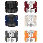 UK Personalized Medical Alert ID Bracelet Men Emergency Bangle Wristband Custom