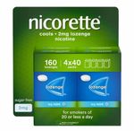 Nicorette Cools 2mg Lozenge - Icy Mint - 160 Lozenges - Brand New & Genuine
