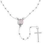 High Polished 925 Sterling Silver 2.5mm Smooth Bead Rosary