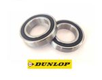 PAIR OF DUNLOP 61803-2RS (6803-2RS) THIN SECTION HIGH QUALITY BEARINGS 17X26X5MM