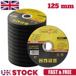 200PCS 125 mm ULTRA THIN 1mm METAL CUTTING BLADE DISC FOR STEEL STAINLESS ANGLE