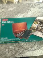 Derwent Artists 120 Coloured Pencil Set, Multicoloured, Wooden Presentation Box