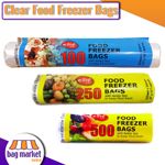 Food Freezer Polythene Plastic Bags - Roll - S / M / L - Fruit, Veg, Sandwich