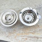 Stainless Steel Basin Waste Plug & Removable Sink Strainer Basket