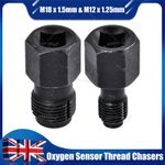 O2 OXYGEN / LAMBDA SENSOR EXHAUST THREAD CHASER TAP SET M12 x 1.25mm M18 x 1.5mm