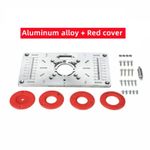 Aluminium Router Table Insert Plate Table for Woodworking Benches Router Plate W
