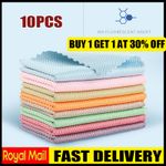 10x Fish Scale Microfiber Polishing Cleaning Cloth Household Kitchen Easy Clean