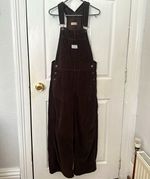 Levi's Premium Brown Corduroy Dungarees XS Women's Pockets Adjustable Straps