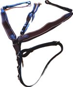 ELASTICATED 3-POINT BREASTPLATE BROWN OR BLACK, PONY/COB/FULL SIZES  *FREE POST*