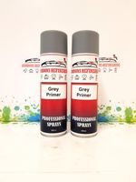 2 x GORDONS Grey Primer 500ML Aerosol Spray, Multi Purpose, Quick Drying