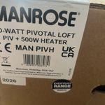 Manrose Lo-Watt Pivotal Positive Input Ventilation Unit with 500W Heater