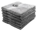 Dog Pet Drying Towels 100% Soft Cotton Grey 6 Pack Budget Quality 50 x 90 cm