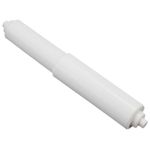 QUALITY TOILET ROLL HOLDER ROLLER White Replacement Spindle Spring Standard Size