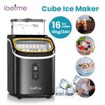 1.5L LOEFME Ice Maker Machine 15KG Per Day Electric Ice Cube Maker Countertop