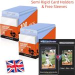 1000CT Semi-Rigid Card Holders & Sleeves Pokémon PSA 35pt Trading Cards 10x100