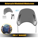 Universal Motorcycle Screen Bike Windscreen Smoke Tint Fly Screen Windshield UK
