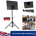 Heavy Duty Orchestral Music Stand Folding Adjustable Sheet Stand Tripod Base UK