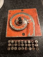 Metal Work Scroll Former and Letter Punch Set. Vintage.