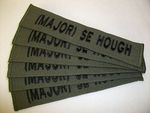 OFFICIAL M/ WEBBING NAME TAPES ( X 6 sew on) BRITISH ARMY, NAVY, AIRFORCE