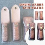 Fold Knife Tool Belt Loop Case Holder Leather Sheath Pouch Holder Hunt Outdoor