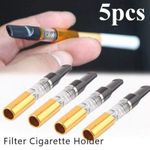 5X Portable Filter Cigarette Holder Reusable Smoke Tar Filter Cigarette Holder