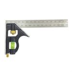 Combination Square Stainless Steel Spirit 6" Level Measuring Tool Tempered