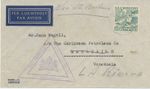 CURACAO 1942, 10 C Mercury EF a. Kab.-Lupo-Bf to Venezuela Censorship Stamp