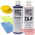 POORBOYS BLACK HOLE + EX-P PURE SEALANT KIT - DARKER VEHICLE GLAZE AND SEALANT
