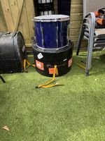 Blue Wood tenor Drum with hard case in very good condition got 2 to sell