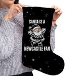 Santa is a Newcastle Fan - Christmas Stocking - Football