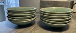 Jars Ceramistes: Set of 12 Tourron Medium Bowls - Jade - Excellent Condition