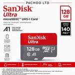 SanDisk Ultra Micro SD Card 32GB 64GB 128GB 256GB A1 UHS-I Class 10 Memory Card