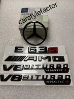 Gloss Black Rear Star & Badges F/ Mercedes E63s AMG V8biturbo W213 Saloon* 2016+