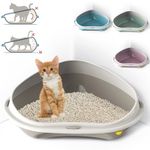 Cat Corner Litter Tray Large or Jumbo Rim Pet Open Toilet Pan Box Cat Centre?