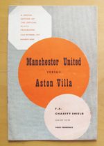 MANCHESTER UNITED v ASTON VILLA Charity Shield 1957 VG Cond Programme - Munich