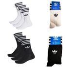 Adidas Socks Mens Women 3 Stripes Crew Cotton Sports Gym Trainers Casual