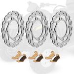 Front Rear Brake Discs Disks Rotors For Arctic Cat 300 400 450 500 1000 1436-164