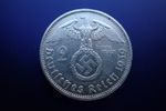 Germany, Third Reich, Swastika, 2 Mark 1939 A, 0.625 silver, see images.