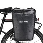WEST BIKING Full Waterproof Bicycle Single Pannier MTB Bike Rear Rack Bag 25L
