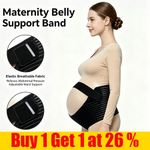 Pregnancy Maternity Belt Lumbar Back Support Waist Band Belly Bump Brace Strap