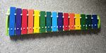 Froozandh Bells Colour Metal Glockenspiel with 3 Mallets & Carry Case