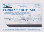 COASTAL CRAFT MODELS CC72012 FAIRMILE D MTB 730