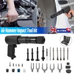 25pcs/Kit Pneumatic Air Hammer Vibration Impact Tool Chisel Impact Tool Bit UK