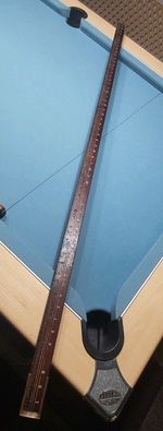 LNWR measuring stick, wood and brass 5ft, Railway, Crewe Works